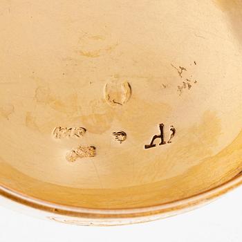 A Swedish 18th century gold snuff-box, mark of Christian Maas, Stockholm 1783.