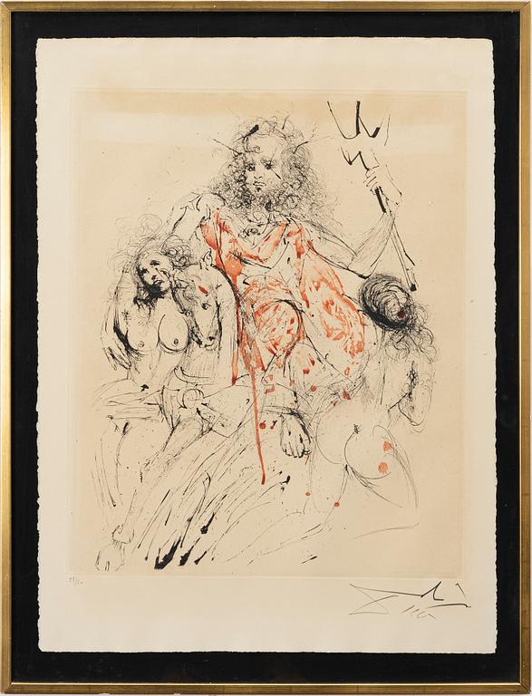 Salvador Dalí, "Poseidon", from "Mythologie".