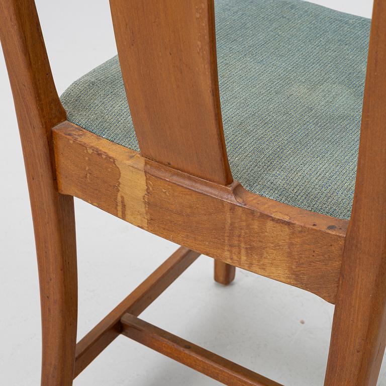 Runar Engblom, four chairs, for the Stockholm Handicraft Association, 1940s-50s.
