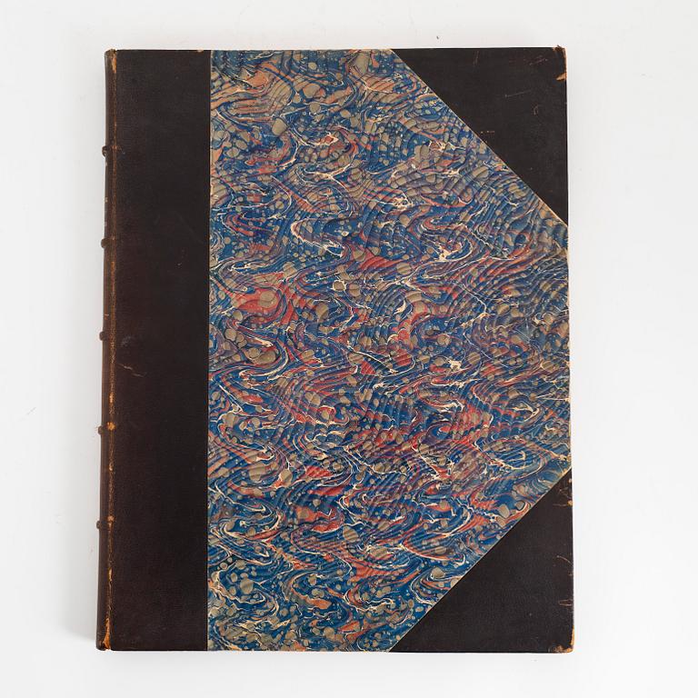 A book, La Porcelaine Tendre, de Sevres, par Edouard Garnier. 50 Planches reproduisant 250 motifs en aqurelle. Paris.
