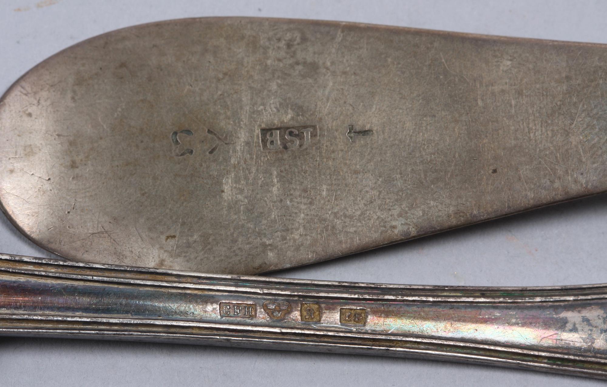 MATSKEDAR, 2 st, silver. 1800-tal.