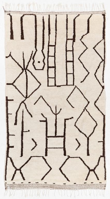 A rug, Morocco, c. 258 x 146 cm.
