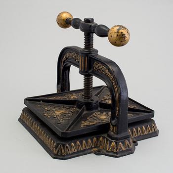 VÄXTPRESS, gjutjärn, omkring år 1900.