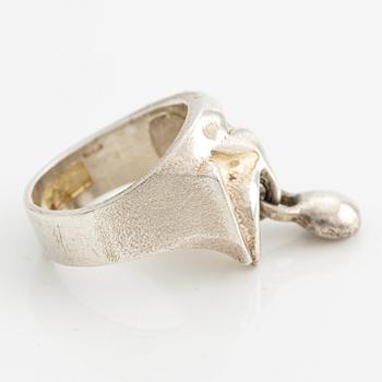 Lapponia ring sterlingsilver "Aires, design Björn Weckström, 1972.