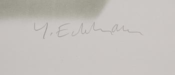 Yrjö Edelmann, 'Packed blue and grey heaven'.