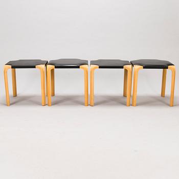 ALVAR AALTO, pallar, 4 st, modell X602, Artek 1970-tal.