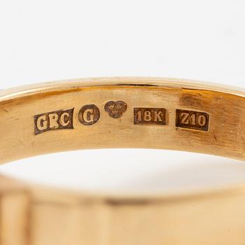Gunnar Cyrén, a ring 18K rose and white gold with 20 brilliant-cut diamonds, unique, Gävle 1998.