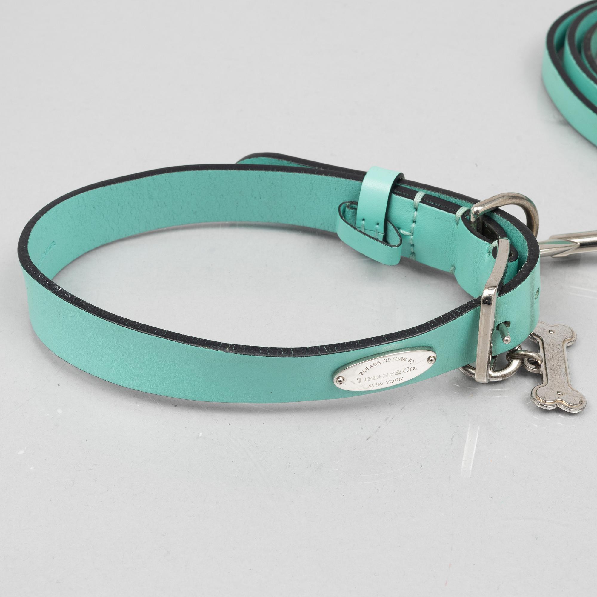 Tiffany & Co, hundhalsband med scarf.