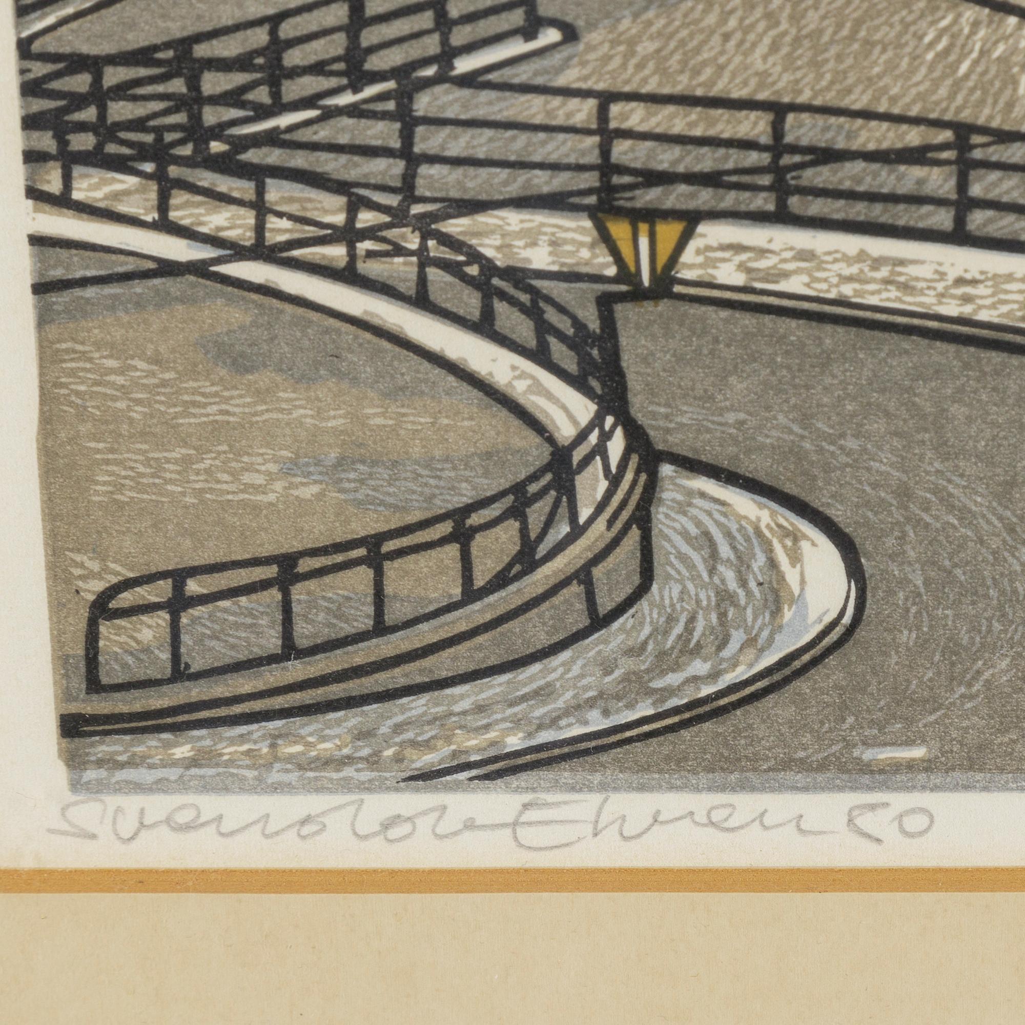 SVENOLOV EHRÉN, a lithograph in colors, signed and  numbered 124/360.