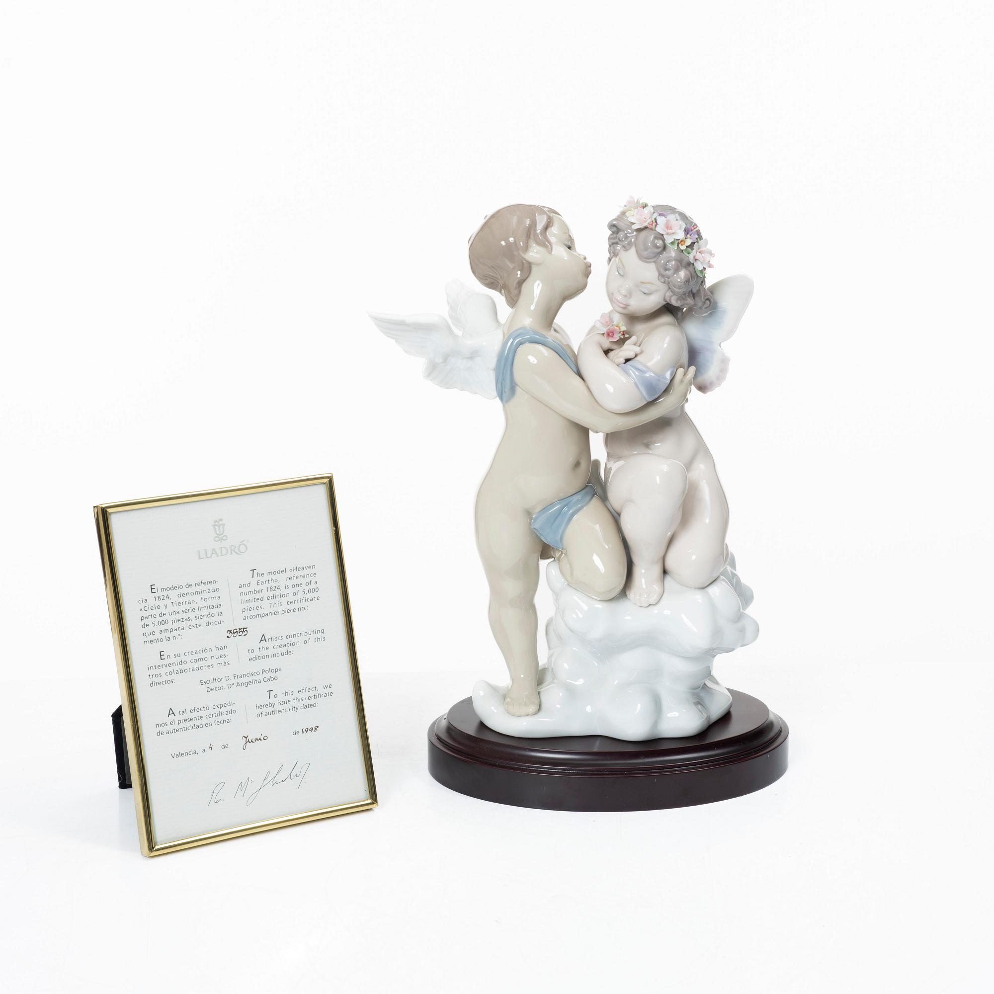 Francisco Polope, figurin, "Heaven and Earth", Lladró, Spanien.