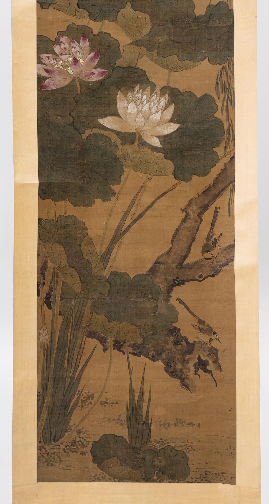 Rullmålning, akvarell och tusch på siden, Kina,