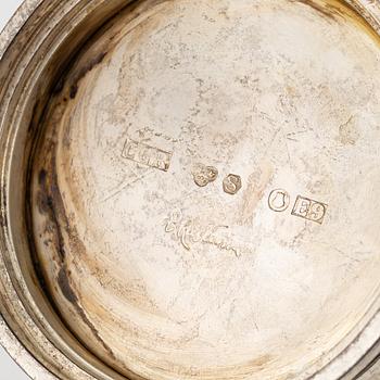 Silverföremål, 9 delar, bland annat Eric Råström, Råströms Silver- O Nysilverfabrik, Stockholm, 1955.