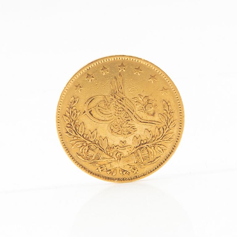 Gold coin 100 kurus Ottoman Empire 1839.