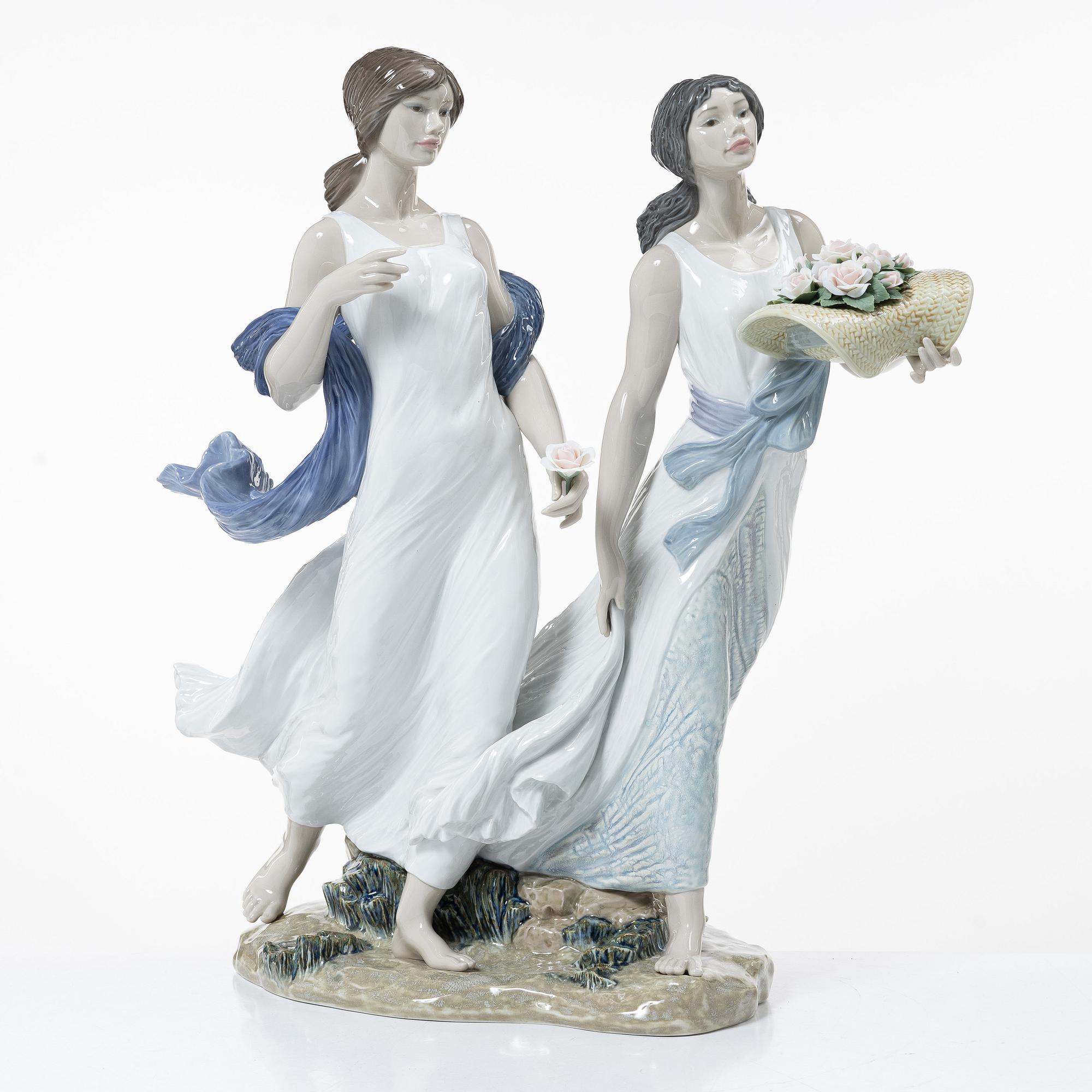 José Luis Santes, figurin, "Summer roses", Lladró, Spanien.