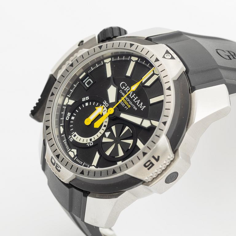 Graham, Chronofighter, Prodive, chonograph, wristwatch, 45 mm.