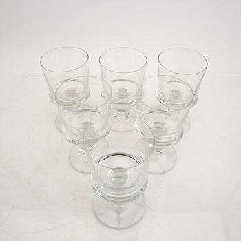 A set of six beer glasses by Signe Persson-Melin.