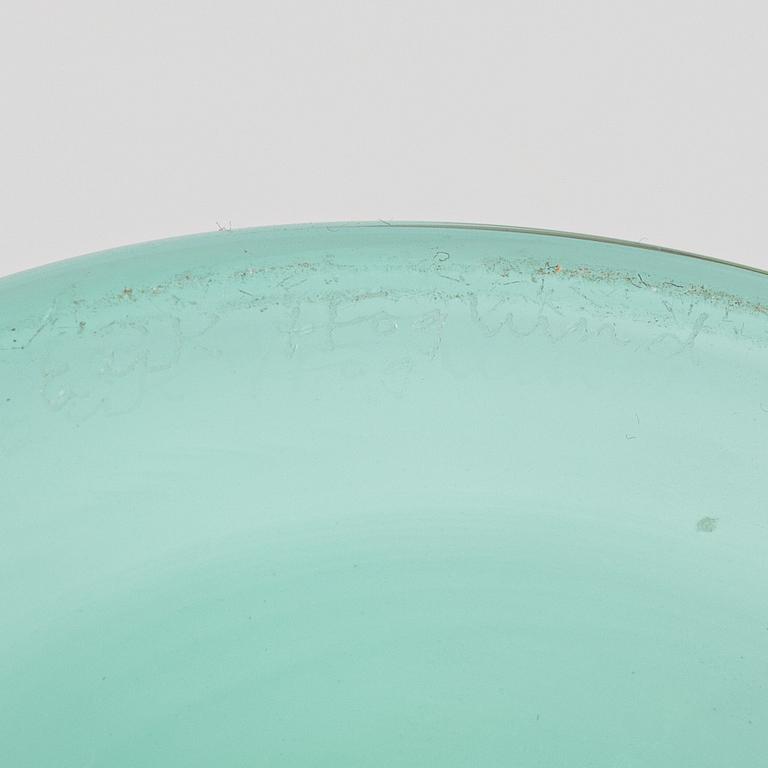 Erik Höglund, a glass, STudioglas, Strömbergshyttan, Sweden.