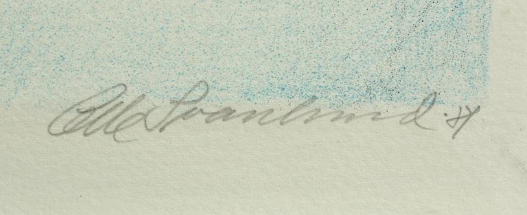 PARTI GRAFIK, 3 delar, bl a Lennart Aschenbrenner, sign och numr.