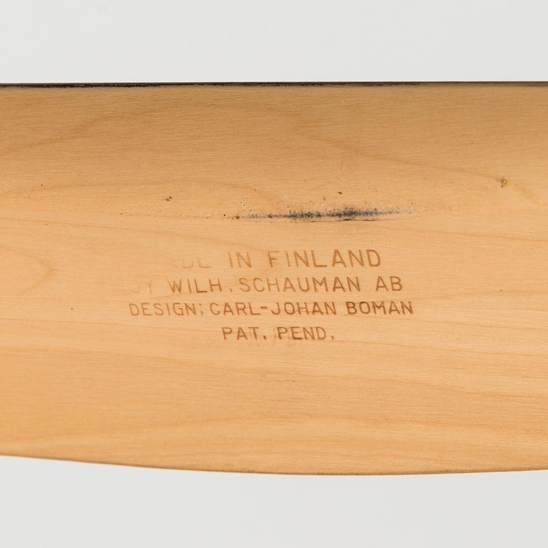 Carl-Johan Boman, a pairof  folding chairs, a pair "Boman", Wilh. Schauman furniture factory, Jyväskylä 1960s.