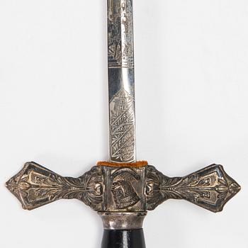 Knights of the Table sword, possibly American, circa 1910.