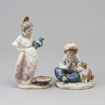 Two Lladro porcelain figurines, Spain, 1980s.