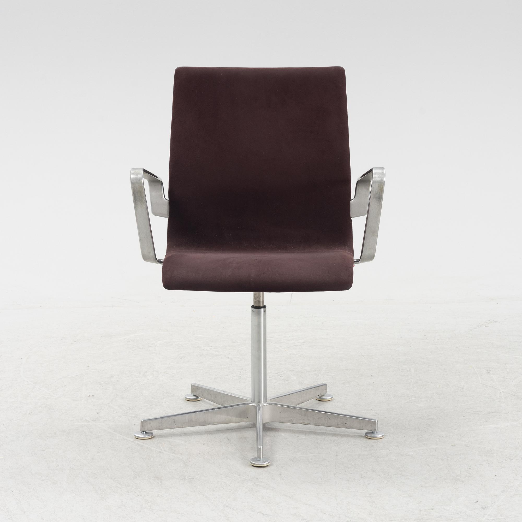 Arne Jacobsen, an 'Oxford' desk chair, Fritz Hansen, Denmark.