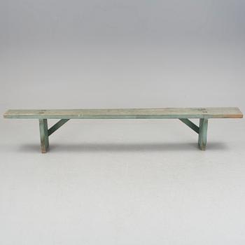 A pine bench, second half of the 19th Century.