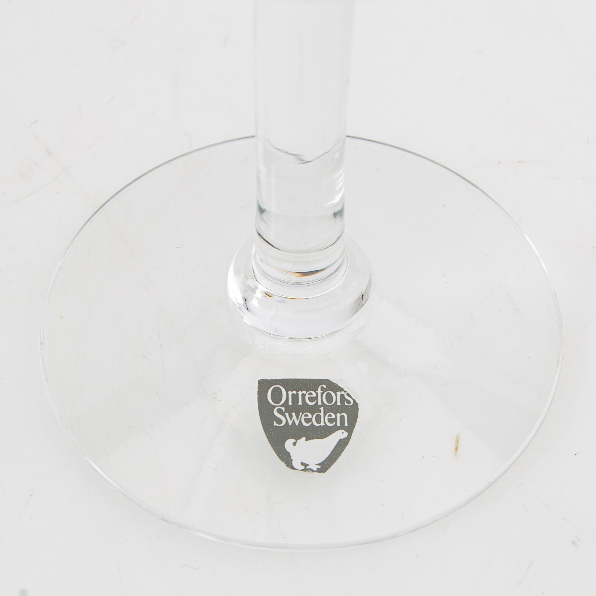 Gunnar Cyrén, Wine Tasting Glasses "Elixir" 24 pcs, glass, Orrefors.