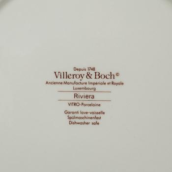 A porcelain tableware set of 40 pcs, "Riviera" by Villeroy & Boch, late 20th century.