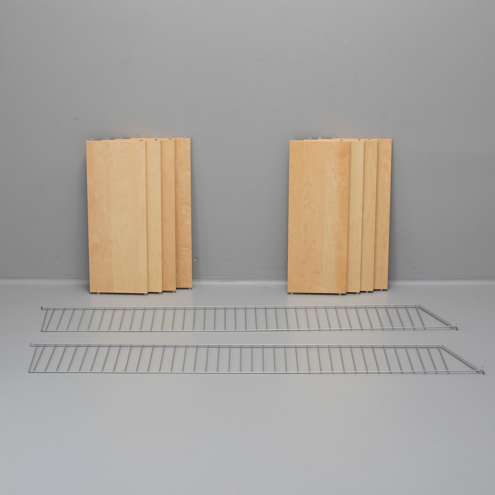 A "String" shelving system by Nils Strinning, about year 2000.