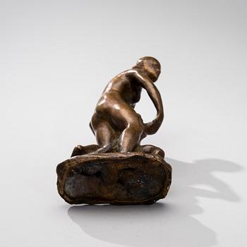 EMIL WIKSTRÖM, bronsskulptur, Wikström museets eftergjutning, signerad och numrerad 4/30.