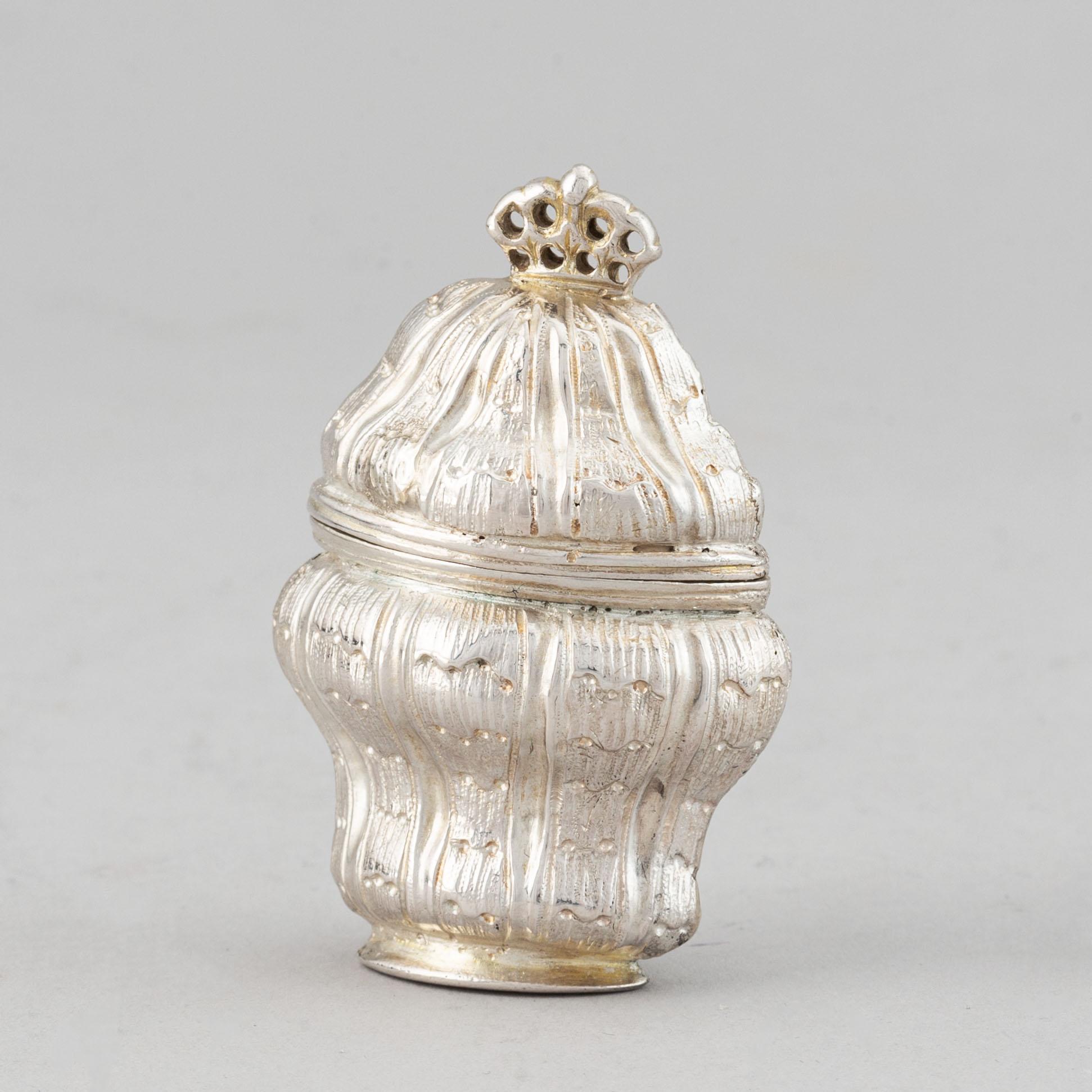 A danish silver box, Philip Gerhard Schenck,  Köpenhamn 1774-84.