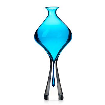 10. Vicke Lindstrand, a unique glass vase, Kosta, Sweden 1950's.