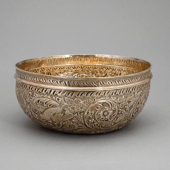 BÅLSKÅL, silver, John Samuel Hunt, London 1853. Ca 680 g.