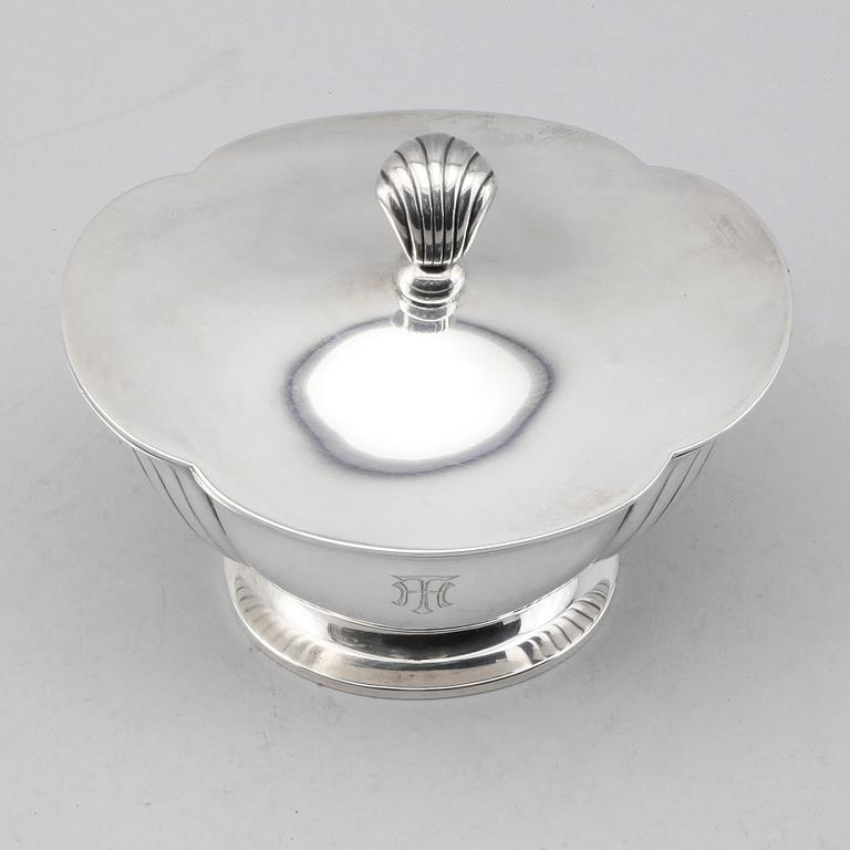 BONBONJÄR, silver, art déco, GAB, Stockholm 1934. Vikt ca 313 gram.