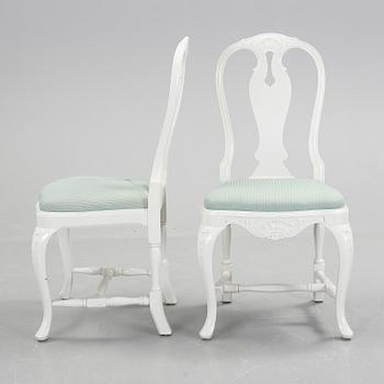 MATGRUPP, 9 delar + 3 iläggsskivor, rokokostil, 1900-talets första hälft.