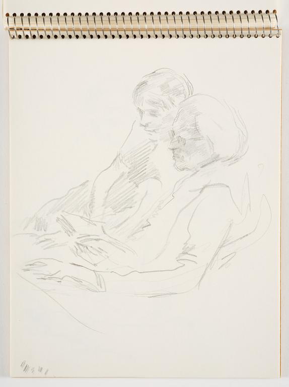 Lotte Laserstein, Sketchbook with approximately 42 drawings, of which 1 is signed.