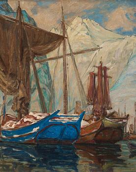 Anna Boberg, A Harbour in the Fjord.