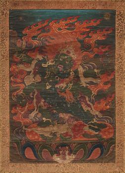 A Tibetan Thangka, 19th Century.