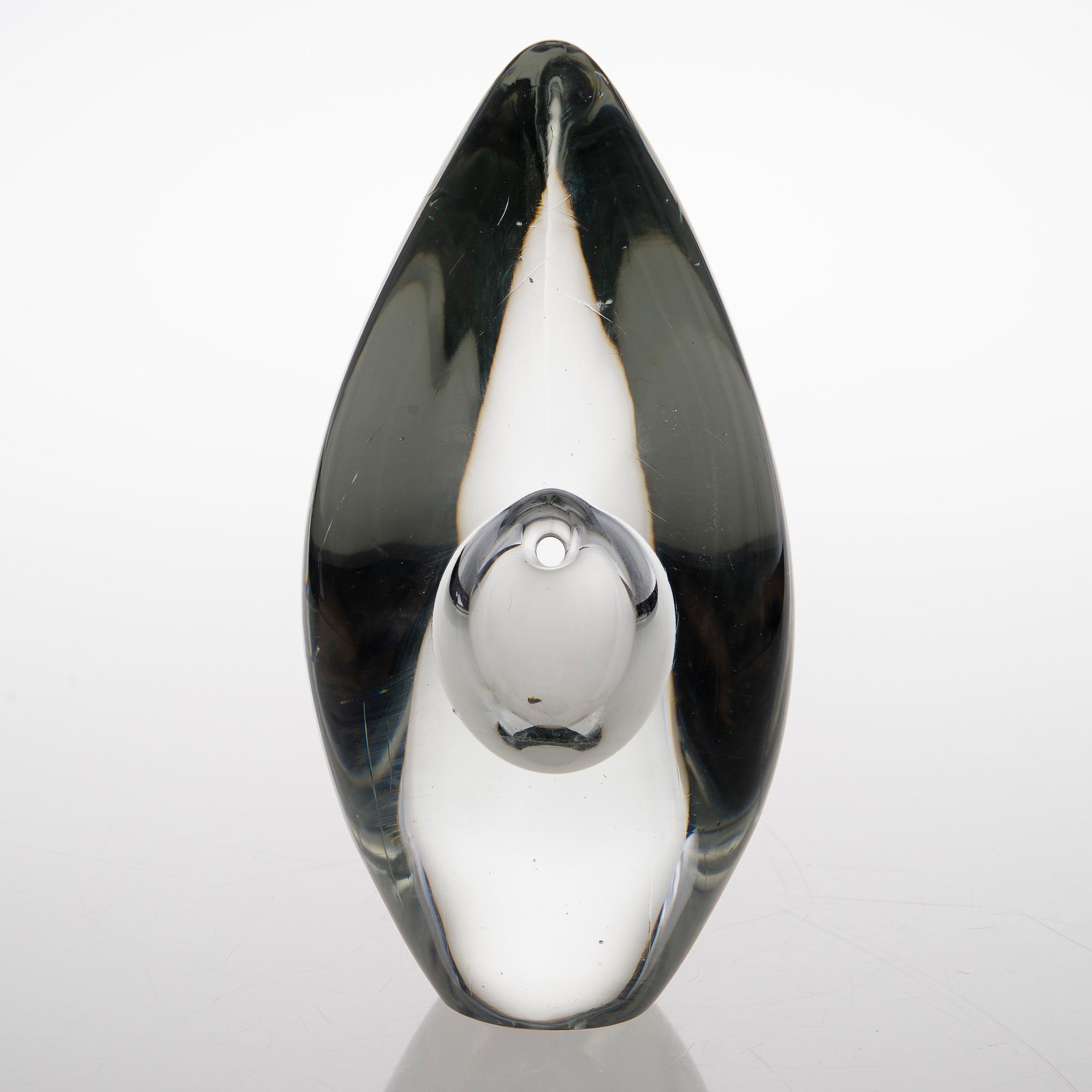 Timo Sarpaneva, Glasskulptur, signerad Timo Sarpaneva, Iittala.