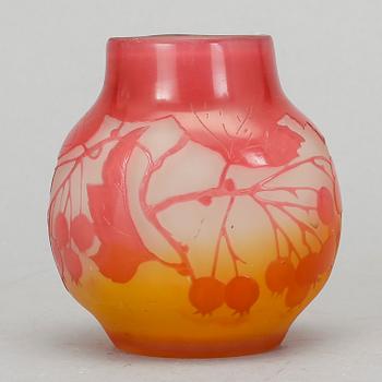 VAS, glas. Emile Gallé, Nancy, Frankrike, 1900-talets början.