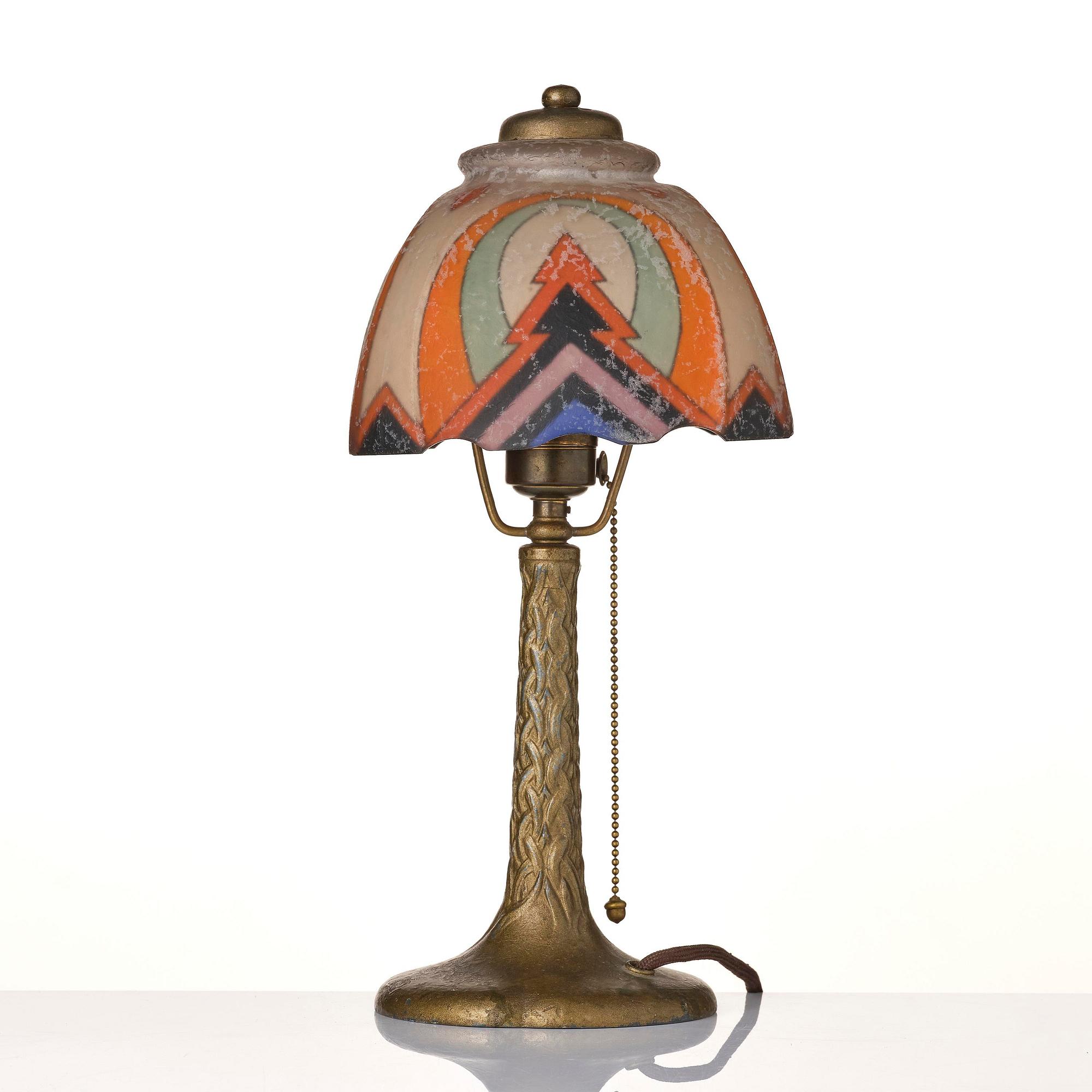 Handel, an Art Deco table lamp, Connecticut, USA, 1920s.