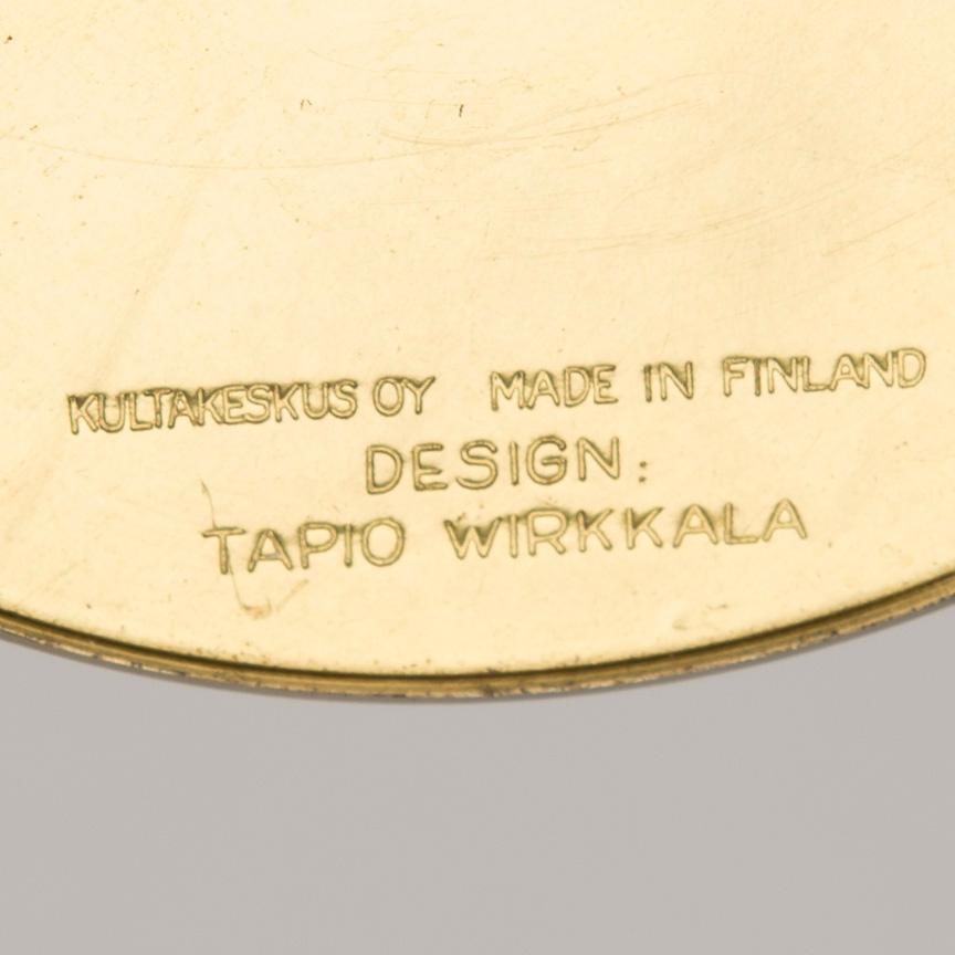 TAPIO WIRKKALA, kynttilänjalkoja, 3 kpl, pronssia, Kultakeskus Oy, 1970-luku.