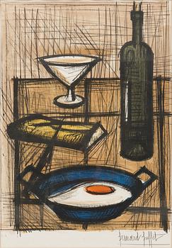 BERNARD BUFFET,  "L`OEUF SUR LE PLAT" (1955).