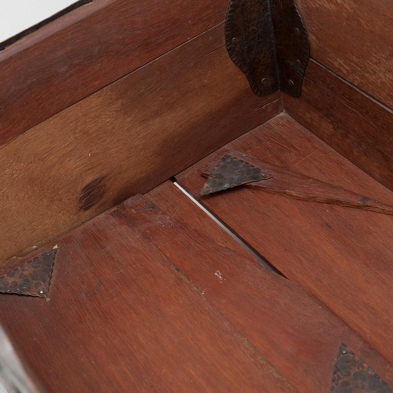 An early 20th century copper box.