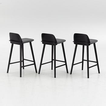 David Geckeler, bar stools, 3 pcs, "Nerd counter", Muuto.