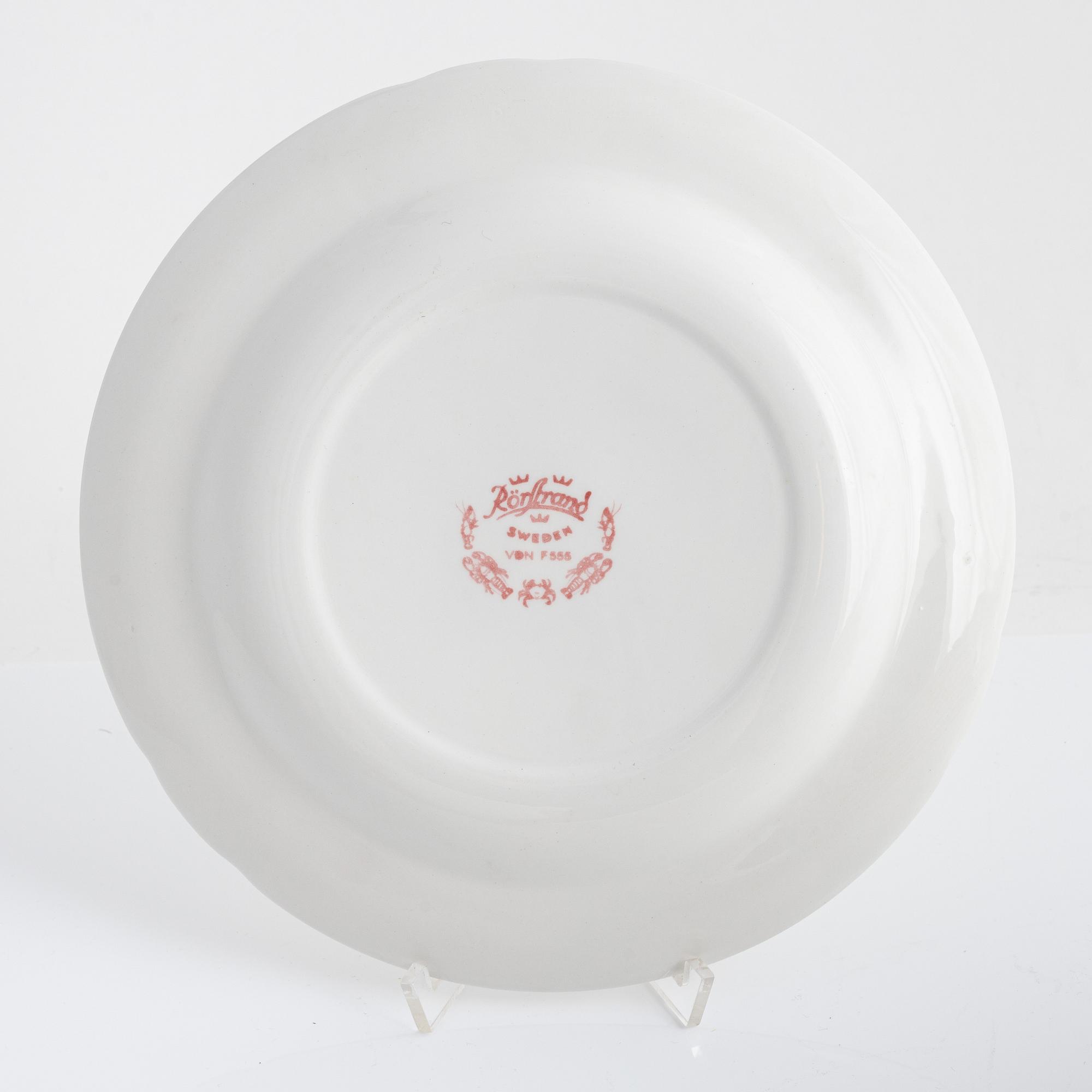 Kräftservis, flintgods, 13 delar, Rörstrand, 1900-talets andra hälft.