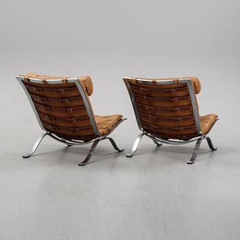 A pair of 'Ari' lounge chairs by Arne Norell, designed 1966.