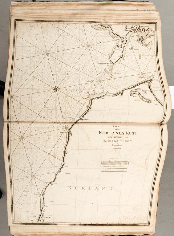 Gustaf af Klint, book, "Sweden's Maritime Atlas", 1797-1815.