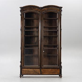 A book cabinet, around 1900.
